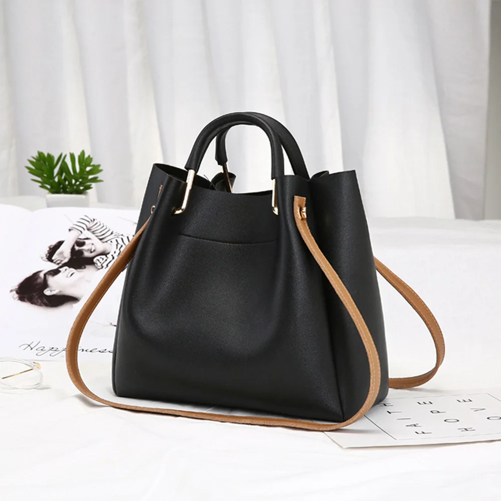 

Handbag Women Purses Shoulder Bag Women's Leather Handbags Bucket All-match Hand bags Fashion Shoulder Handbag 2020 Women Bag
