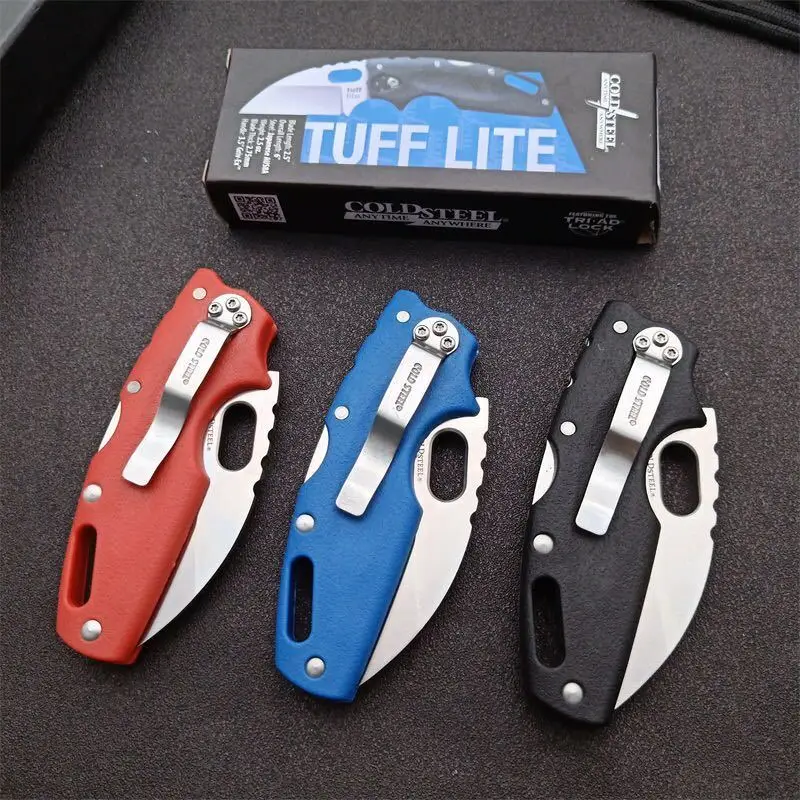 

Cold Steel 20LT "Tuff Lite" Mini Pocket Knife AUS-8A Steel Outdoor Tactical Daily Safe EDC Self Defense Hunting Folding Blade