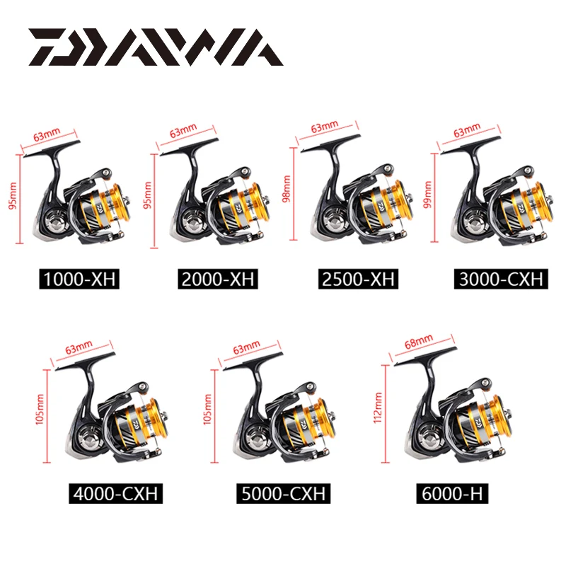 Pаспродажа Катушка рыболовная DAIWA REVROS LT для спиннинга 1000xh/2000XH/2500XH/3000CXH/4000CXH/5000CXH, передаточное соотношение 5,7: 1/6.2:1, 4 + 1BB