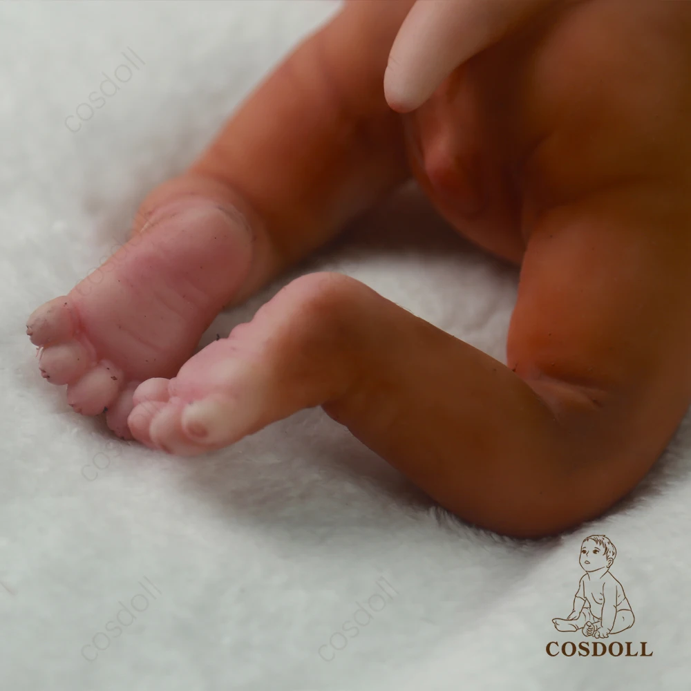 Mu&ntilde;ecas de beb&eacute; Reborn de 39CM y 1,75 kg, juguetes de silicona para ni&ntilde;os peque&ntilde;os, cuerpo completo s&oacute;lido, ni&ntilde;a traviesa, regalo de cumplea&ntilde;os #017-4