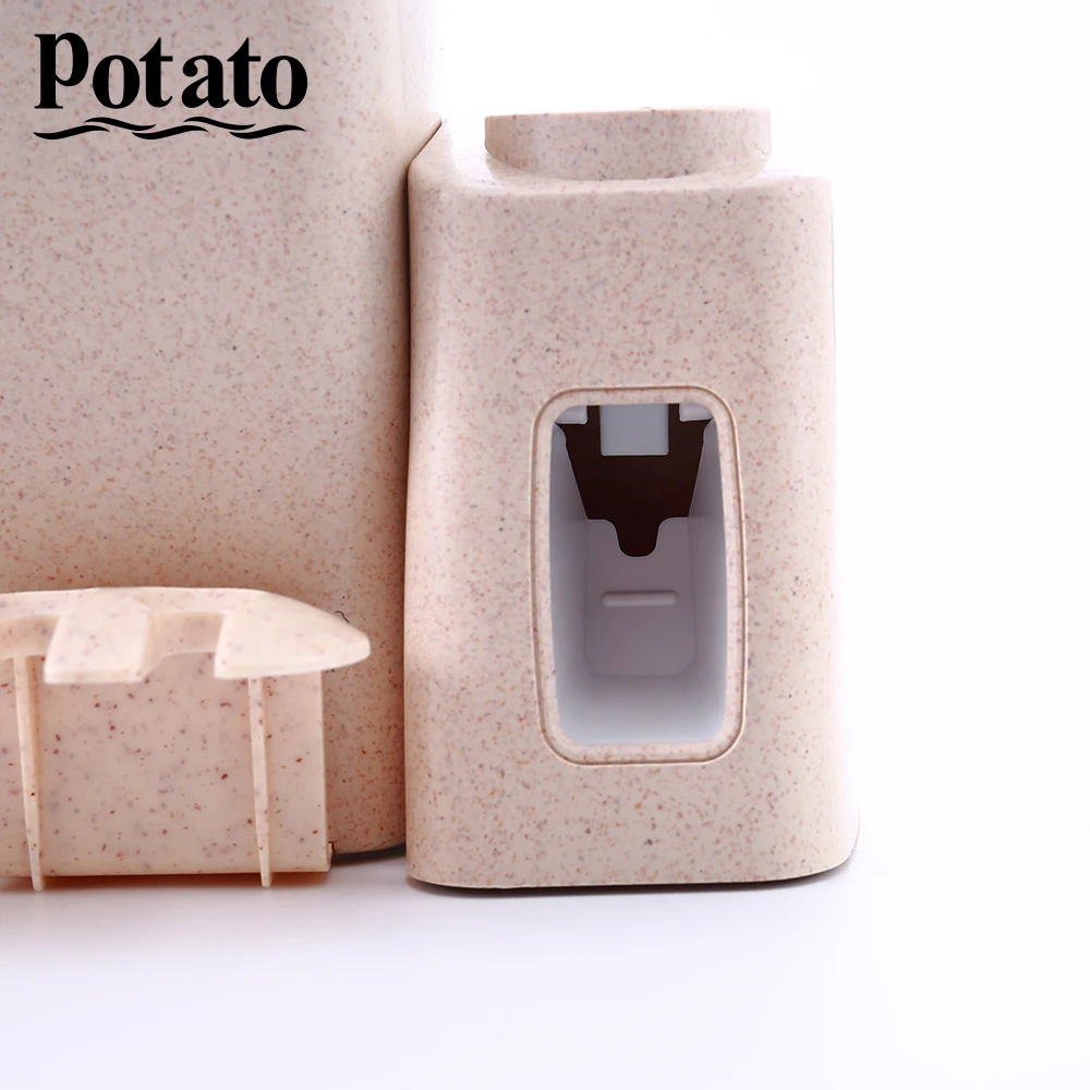 Potato Держатель для зубной щетки на присоске крышка настенный держатель хранения