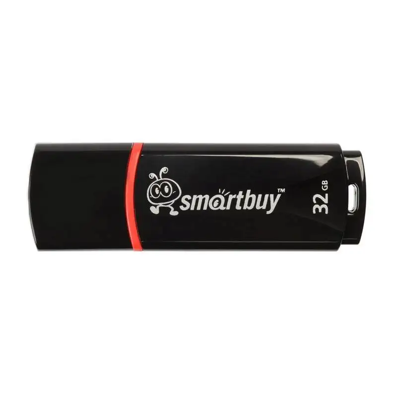 Флеш-память SmartBuy Crown 32 Gb USB 2.0 черная SB32GBCRW-K 445908 | Компьютеры и офис