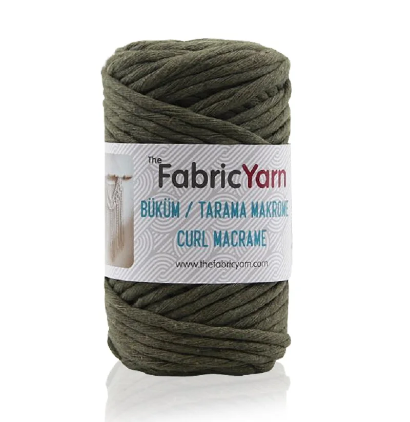 

Curl Makrome yarn/100 recycled cotton/Made in Turkey