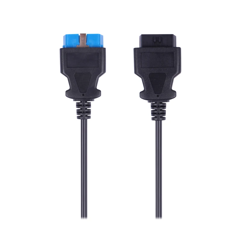 Кабель OBD2 с 16 контактным штекером на контактный гнездовой удлинитель для
