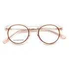 Оправа для очков унисекс, круглая, ацетатная, легкая, ретро