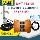 Новинка! Трехдиапазонный усилитель сигнала сотовой связи 900, 1800, 2600, 4G, GSM 2G 3G, DCS WCDMA LTE