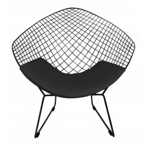 Кресло Bertoia со стразами и черной окрашенной подушкой|Стулья для кафе| |