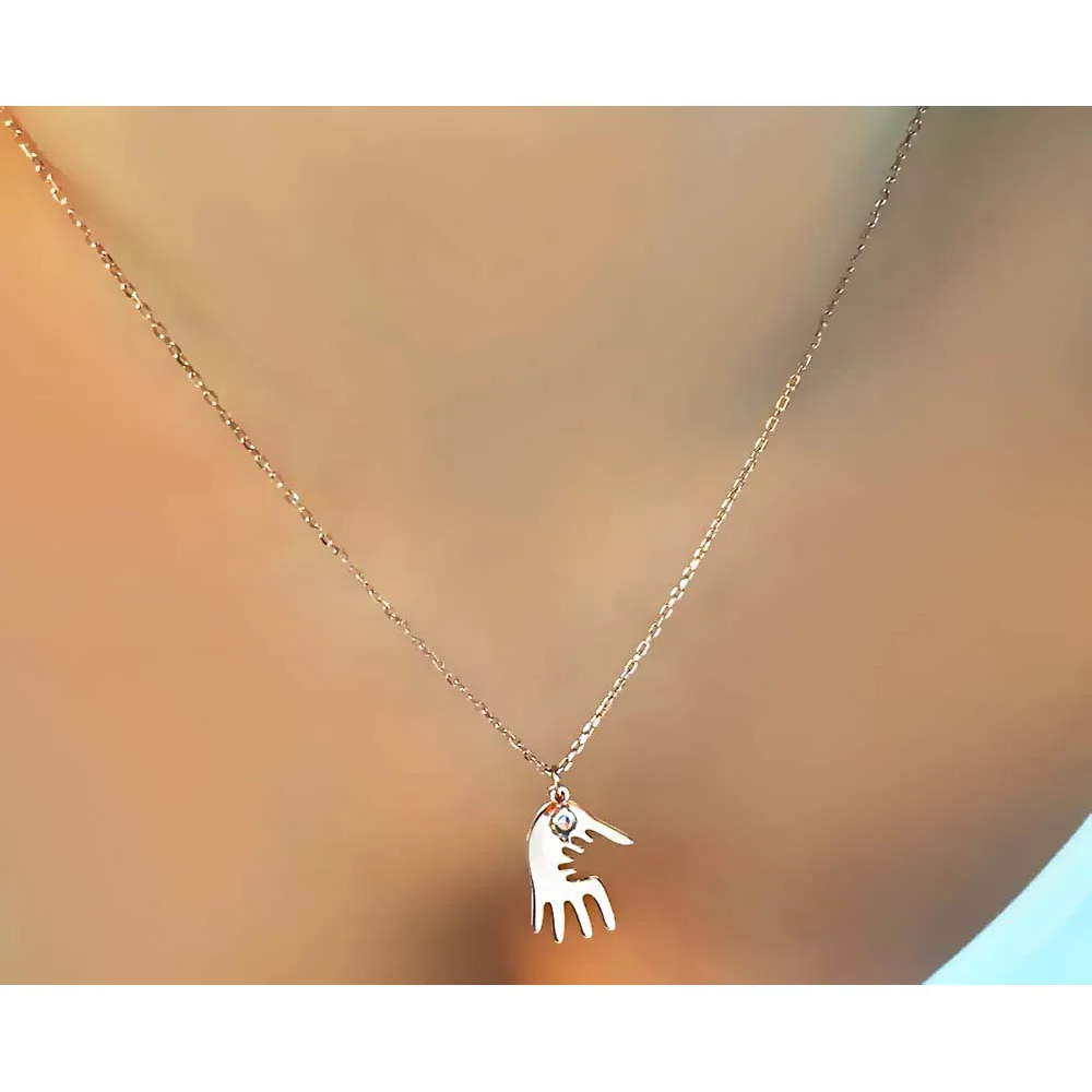 Минималистское ожерелье для матери и ребенка, ювелирные изделия, кулон из серебра 925 пробы с цепочкой от AliExpress WW