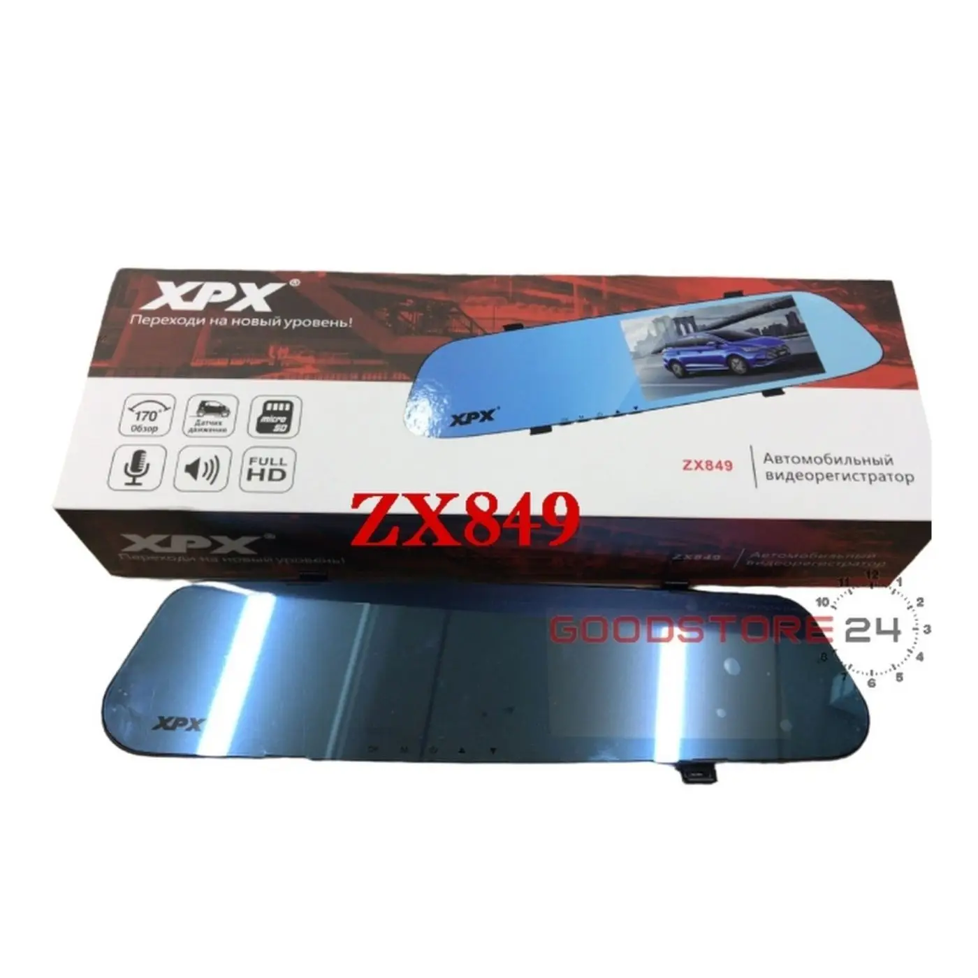 XPX / Видеорегистратор зеркало ZX849 запись видео 1920x1080 ЖК-экран 4 5" - купить по