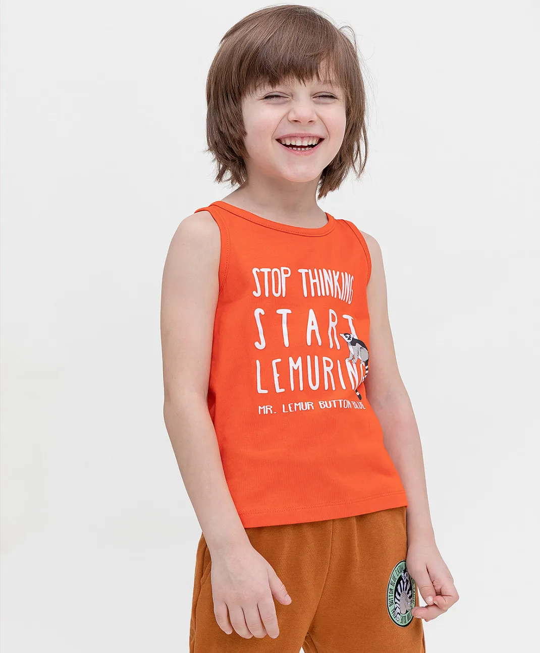 Майка Button Blue |