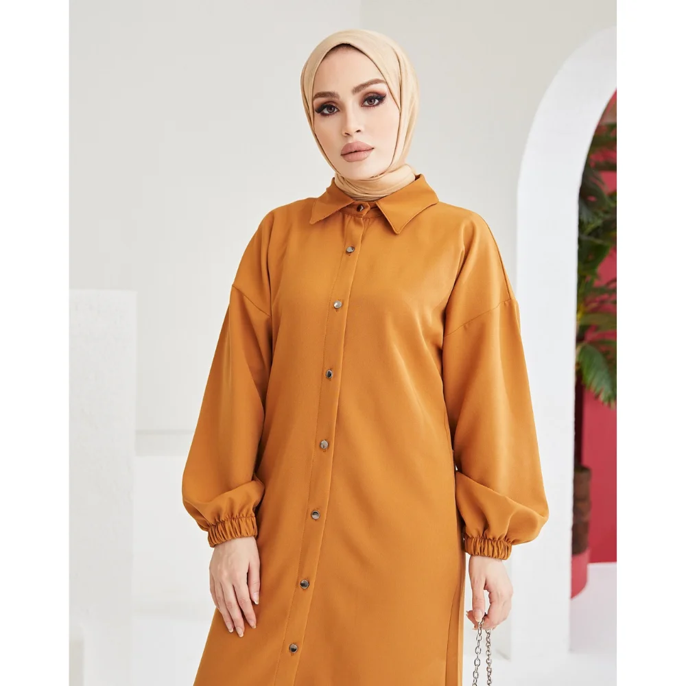 Balloon Sleeve Double Hijab Suit Trend Fashion Fast Delivery abaya muslim dress women kaftan open abaya long dress african dress
