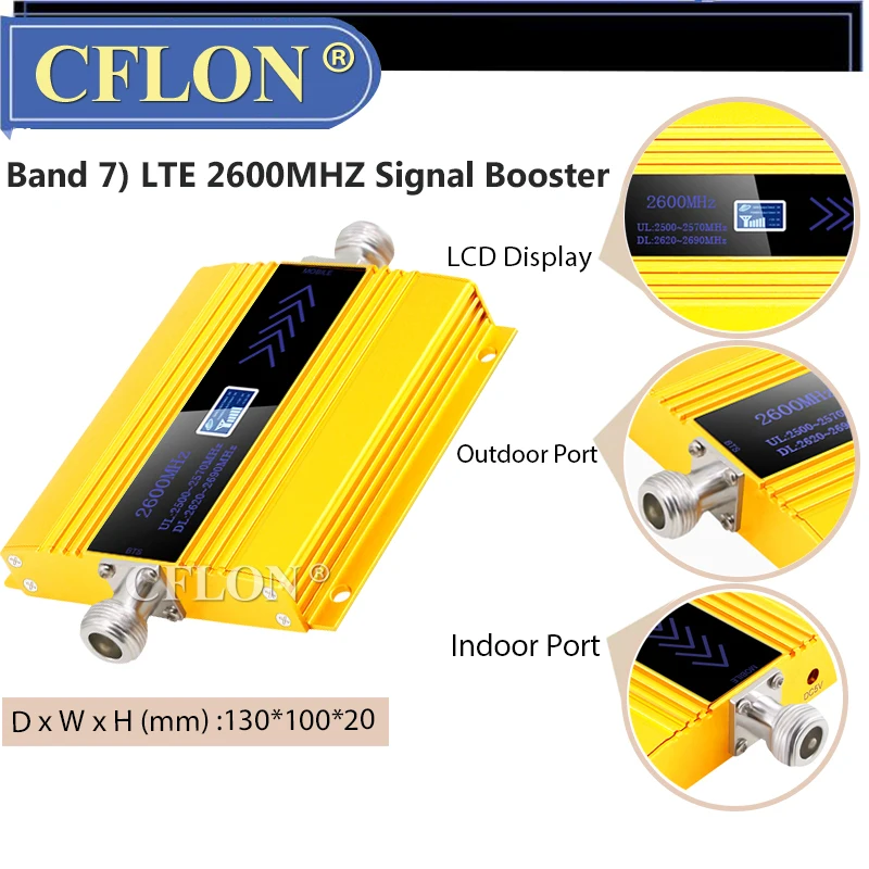 Новинка! 4G Сотовая связь усилитель LTE FDD 2600 МГц мобильный телефон GSM ретранслятор