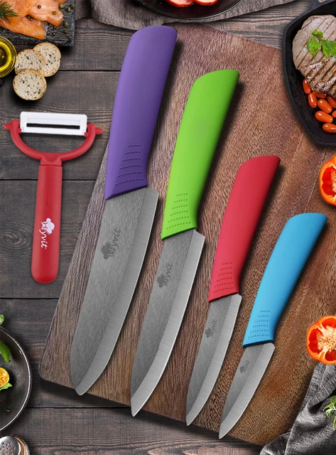 Kitchen Ceramic Knife Set Professional W/ Sheaths Super Sharp Rust Proof  Stain Resistant Chef Utility Knives Fruit Paring Knife - AliExpress