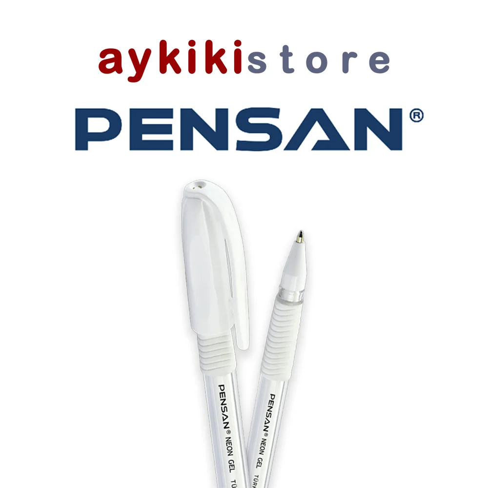 Pensan White Writing Neon Gel Pen High Quality Swiss Tip 1.0 mm School Stationery Ink 1 Pcs | Канцтовары для офиса и дома