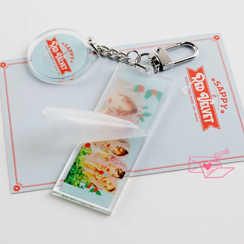 K-POP IKON MONSTA X STRAY KIDS SAPPY RED VELVET 17 CARAT SEVENTEEN INFINITE Acrylic Keychain Keyring Charm Bag Pendant YG334