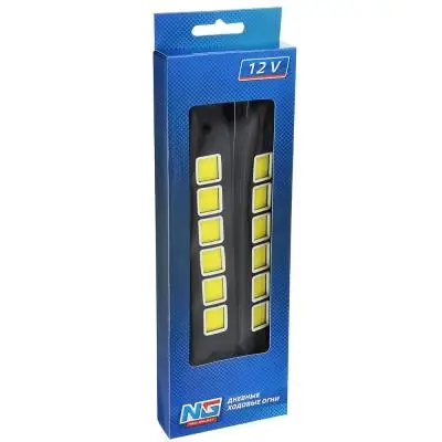 ДНЕВНЫЕ ХОДОВЫЕ ОГНИ NEW GALAXY LED 36ШТ ГИБКИЙ РЕЗИН. КОРП. 180ММ 12V БЕЛЫЙ 2ШТ.|Лампы для