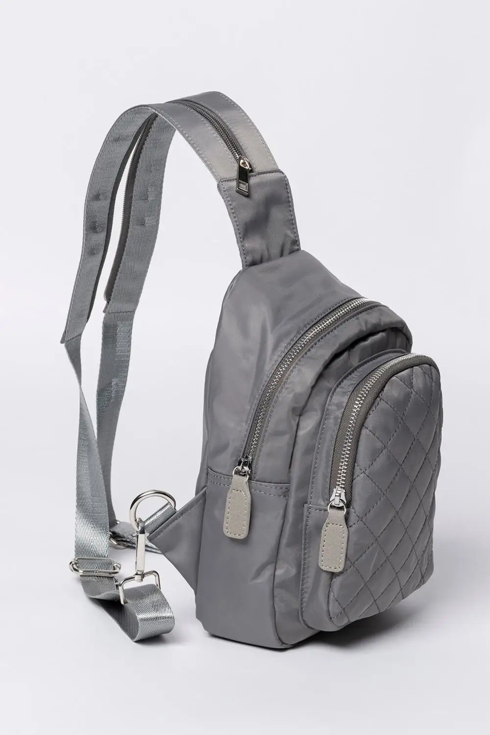 melhor Mochila Feminina, Detalhe De Tecido Acolchoado Bolsa Feminina, Mochila De Detalhe De Zíper Feminino Casual