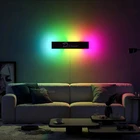 Современная светодиодная настенная лампа RGB, украшение для дома, настенный светильник, цветной оссветильник ительный прибор для спальни, ресторана, гостиной, комнатной столовой