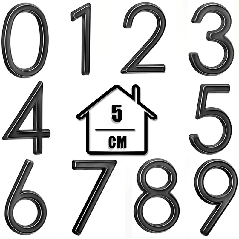 

Mailbox Numbers Door Numbers 0-9 Self-Adhesive Address Number Stickers Street House Number Signs Residence Apartment Office Room