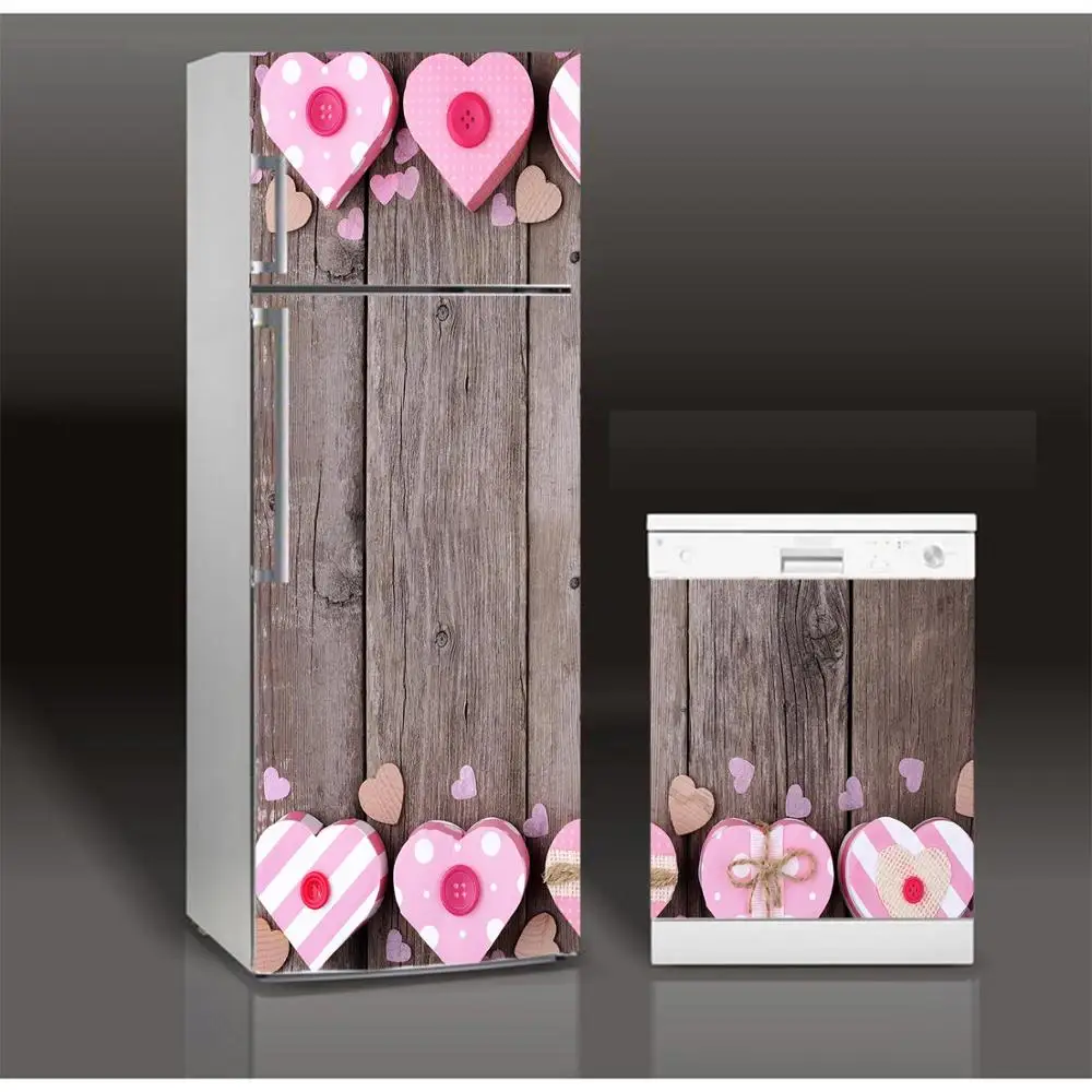 Стикер на холодильник со знаком сердечка по дереву арт посудомоечная машина