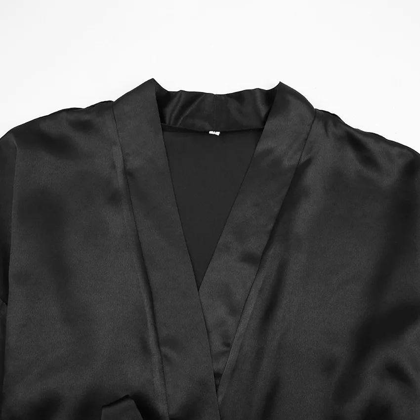 Trendy Black Full Down Feather Women's Robe Boudoir Bridal Robes Knee-Length Dressing Short Gown Solid Feather Sleeve Trim Robes