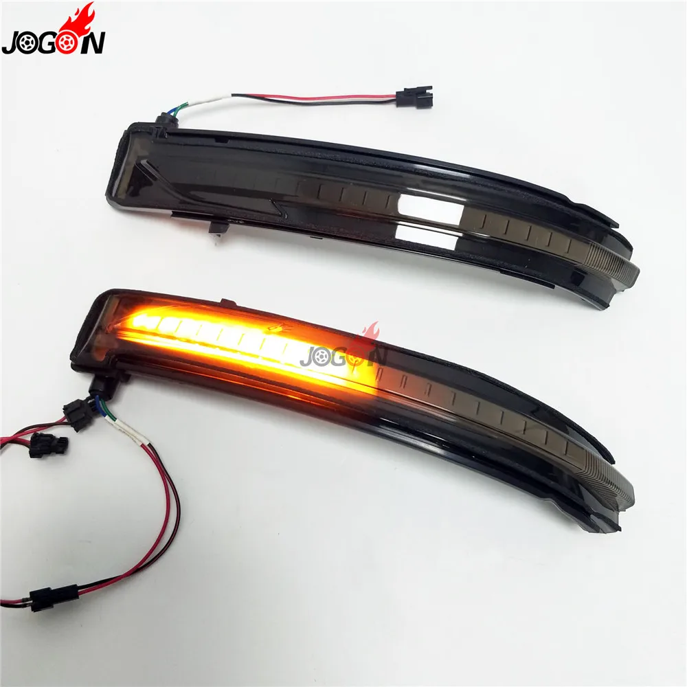 Black For Nissan X-Trail T32 Rogue Qashqai J11 Murano Navara Pathfinder LED Side Mirror Dynamic Turn Signal Sequential Light