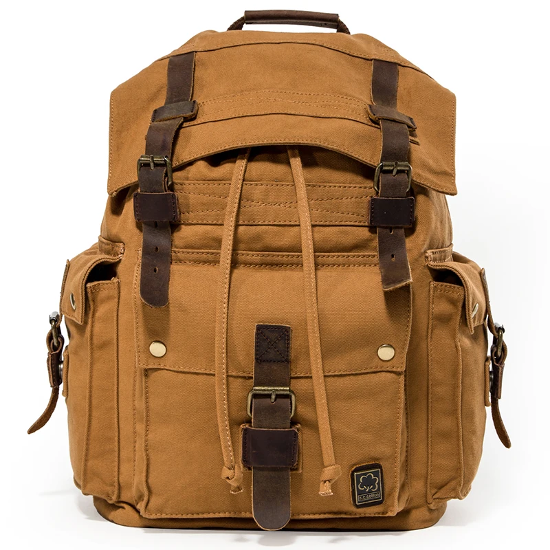 

Retro Men's Rucksack Casual General School Bag Fashion Large Capacity Outdoor Travel Bag