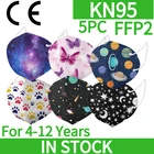 FFP2 многоразовая 5 шт. печать для детей Kn95 Mascarillas ffp2Mask fpp2 Homologada Mascarillas ffp2 маска для лица