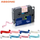 Absonic 12 мм атласная лента для Brother RE34 RN34 R234 RW34 R231 этикетка на кассету совместимы для Brother PT-H110 этикетировщик