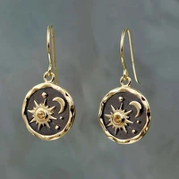 boho sun moon star pendant earrings necklace for women vintage gothic female fashion jewelry dorp earrings gifts party wholesale