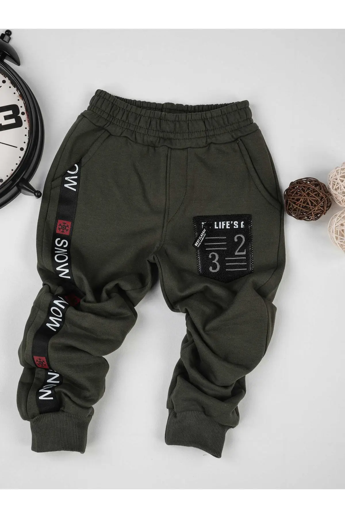 Сезонные мужские спортивные штаны цвета хаки | Мать и ребенок