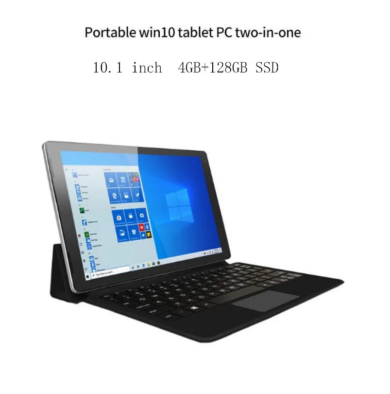 

Titanium Alloy Laptop 10.1 Inch IPS Windows 10 Tablet 2in1 Mini Laptop 4G RAM 128GB SSD Gamer With Detachable Keyboard Laptop