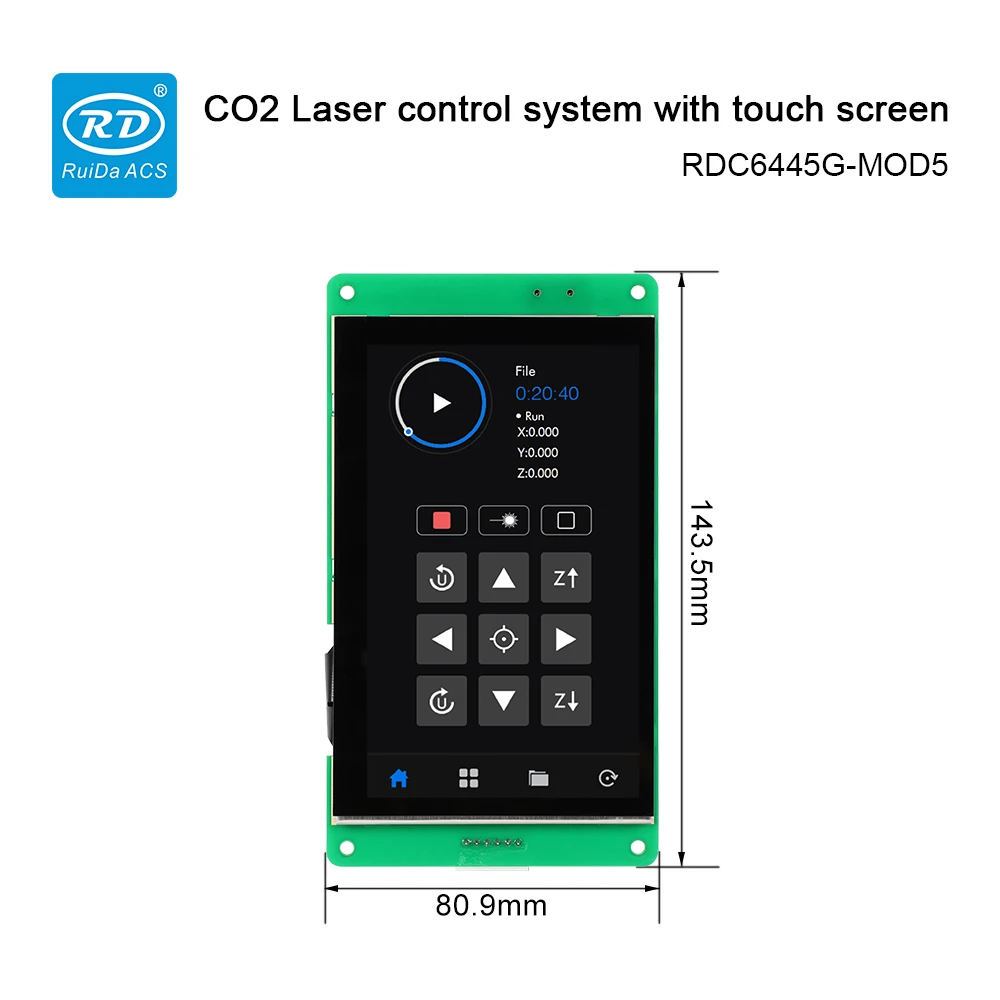 Лазерный контроллер Ruida RDC6445G-MOD5 Co2 DSP для лазерной резки и гравировки CO2 с
