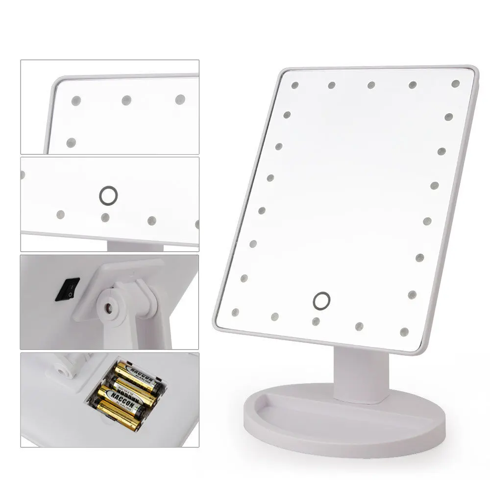 Cosmetic mirror with light large LED 22L | Красота и здоровье