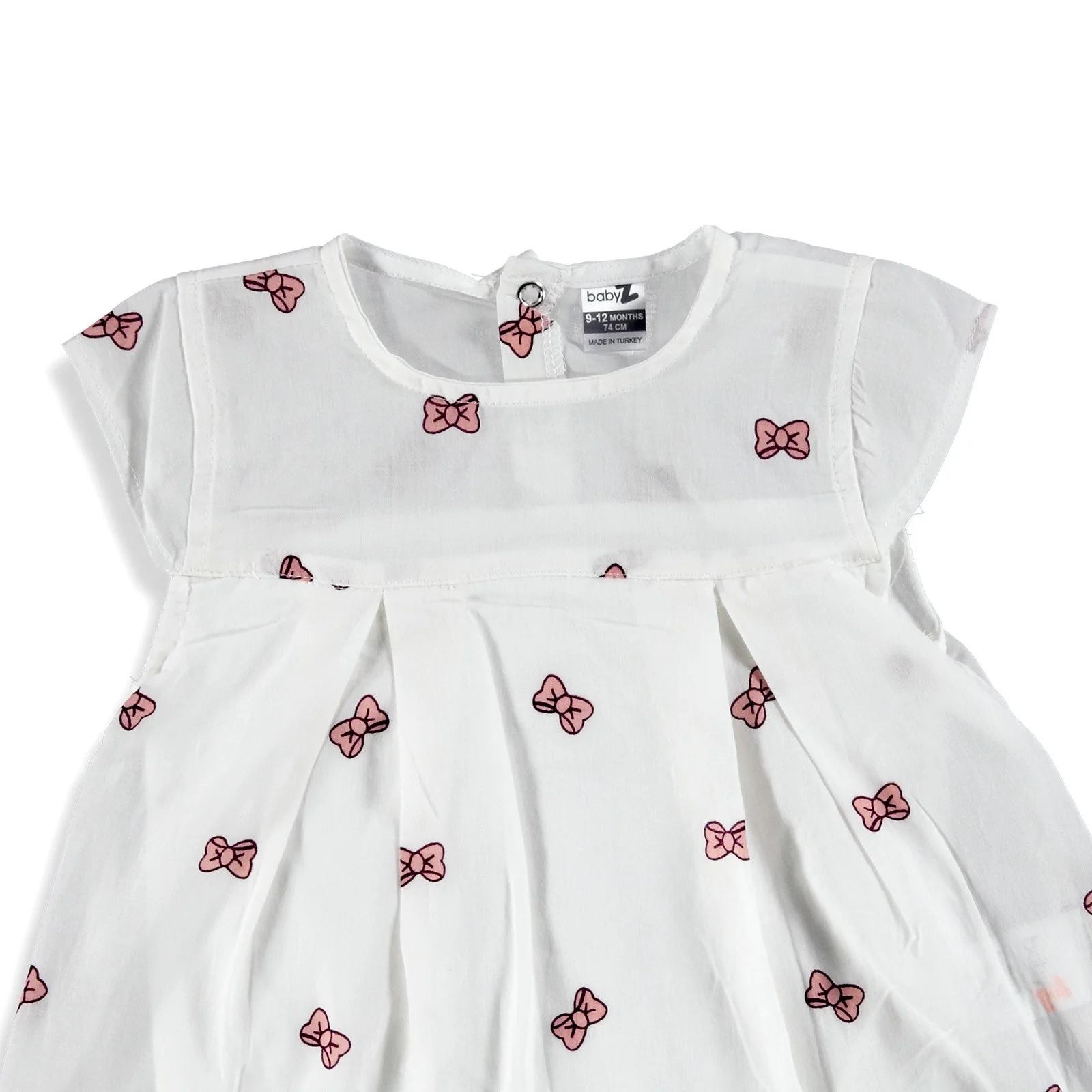 Ebebek BabyZ/короткий комбинезон с бантом и принтом для маленьких девочек |