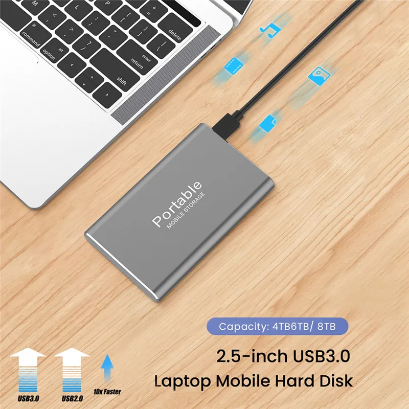 Внешний жесткий диск 2 5 дюйма портативный внешний HD 1 ТБ USB дополнительный