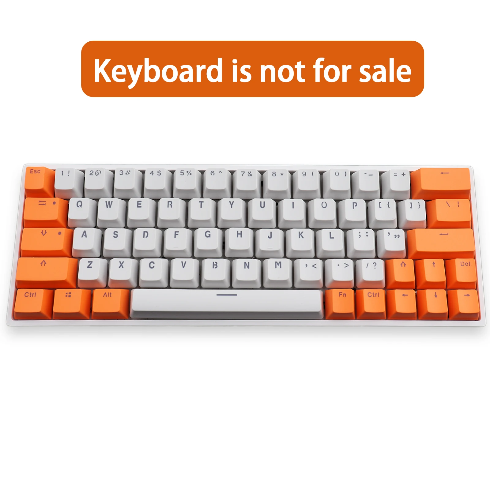 

RK 64 82 Keys PBT Material, OEM Height Mechanical Keyboard Keycap Double Backlit Word Printing Transparent