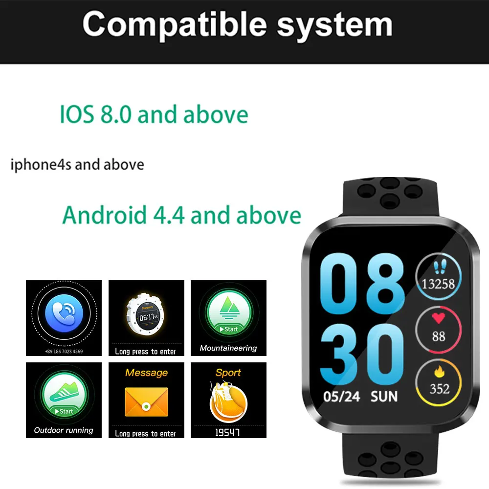 New Smart Watch Alloy Metal Shell Smartwatch Bluetooth Call Touch Screen Intelligent Fitness Tracker Waterproof | Электроника