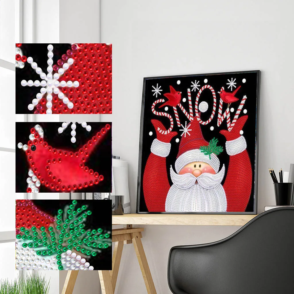 

5D DIY shaped diamond painting Santa Claus mosaic cross stitch mosaic home decoration handmade gifts
