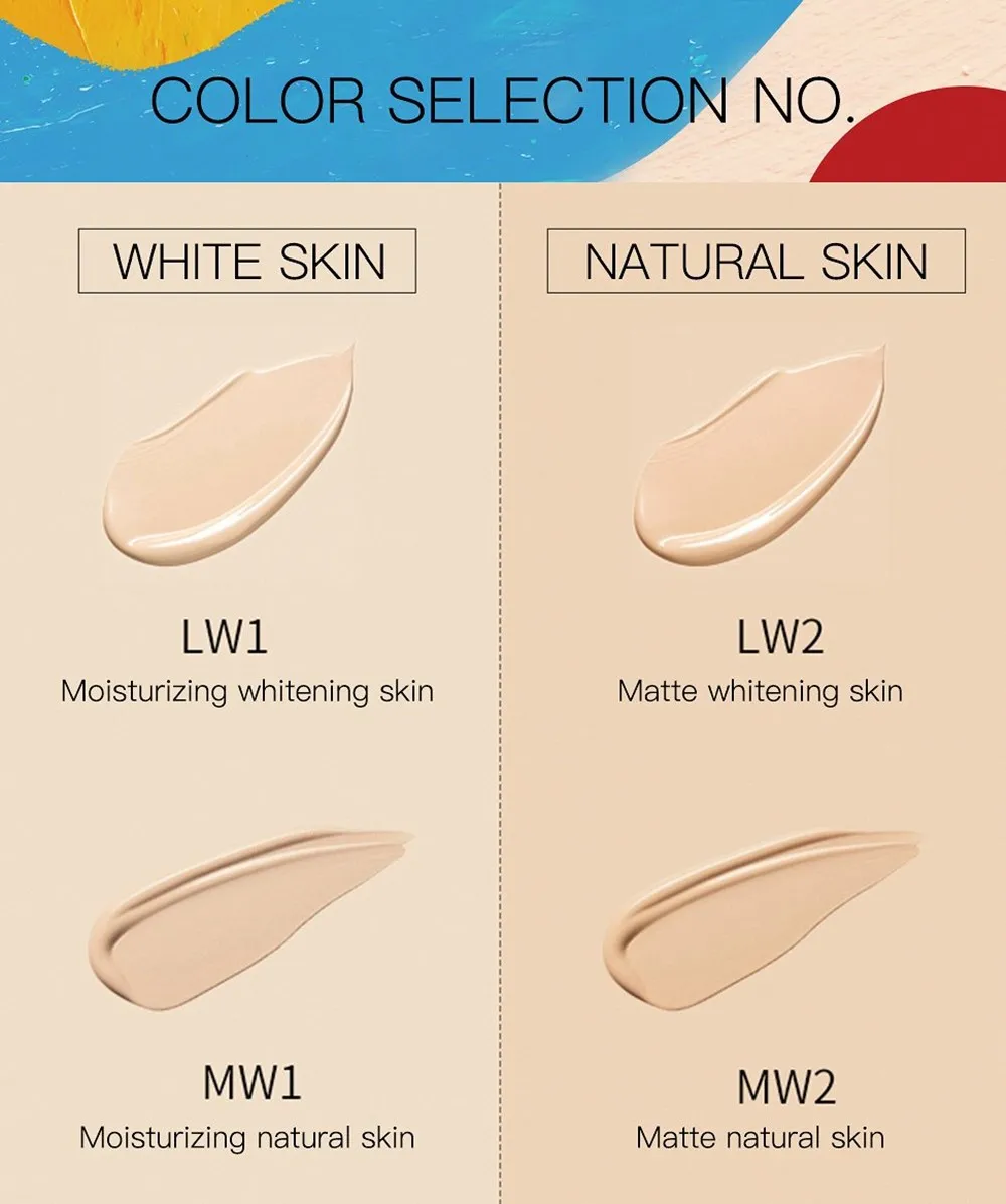 Крем для тонального крема Zeesea жидкое средство полного покрытия масла легко