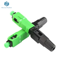 100pcs ftth embedded fiber optic fast connector sc apc cold connection quick field assembly single mode sc fiber optic adapter