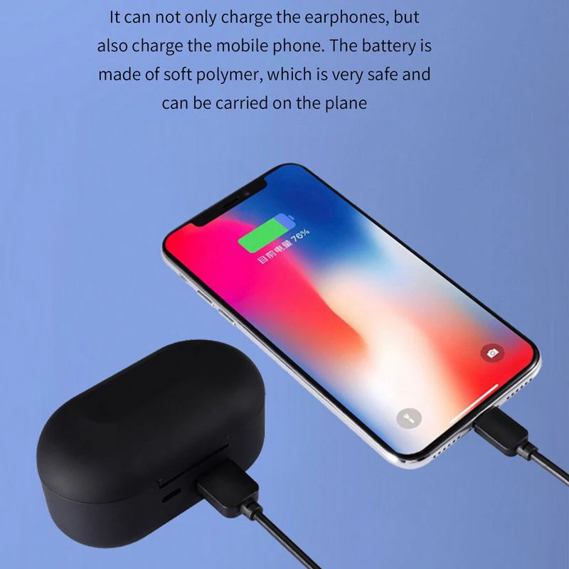 DT-5 TWS Bluetooth 5 0 спортивные наушники беспроводные HIFI стерео вкладыши Наушники с