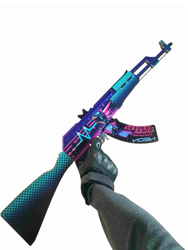 Резинкострел ак 47 Неоновый гонщик CS GO/ Детское оружие автомат ак47 csgo / AK47 игрушка
