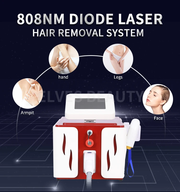 

Professional Portable 755nm 808nm 1064nm Diode Laser Permanent Painless Effetctive Hair Removal Machine in 2021