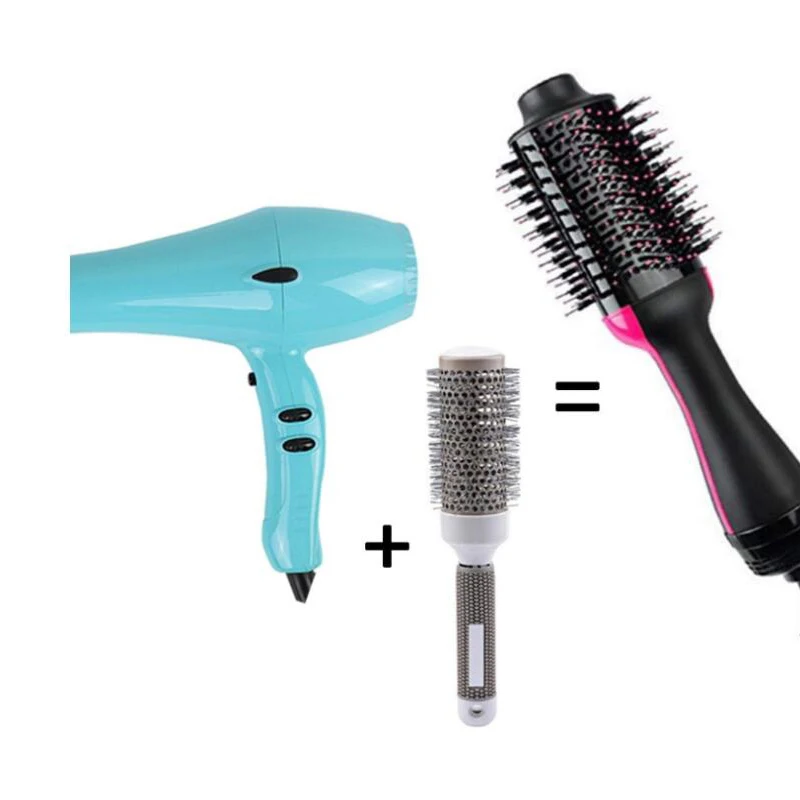 Электрический фен для волос щипцы завивки вращающаяся щетка инструменты укладки