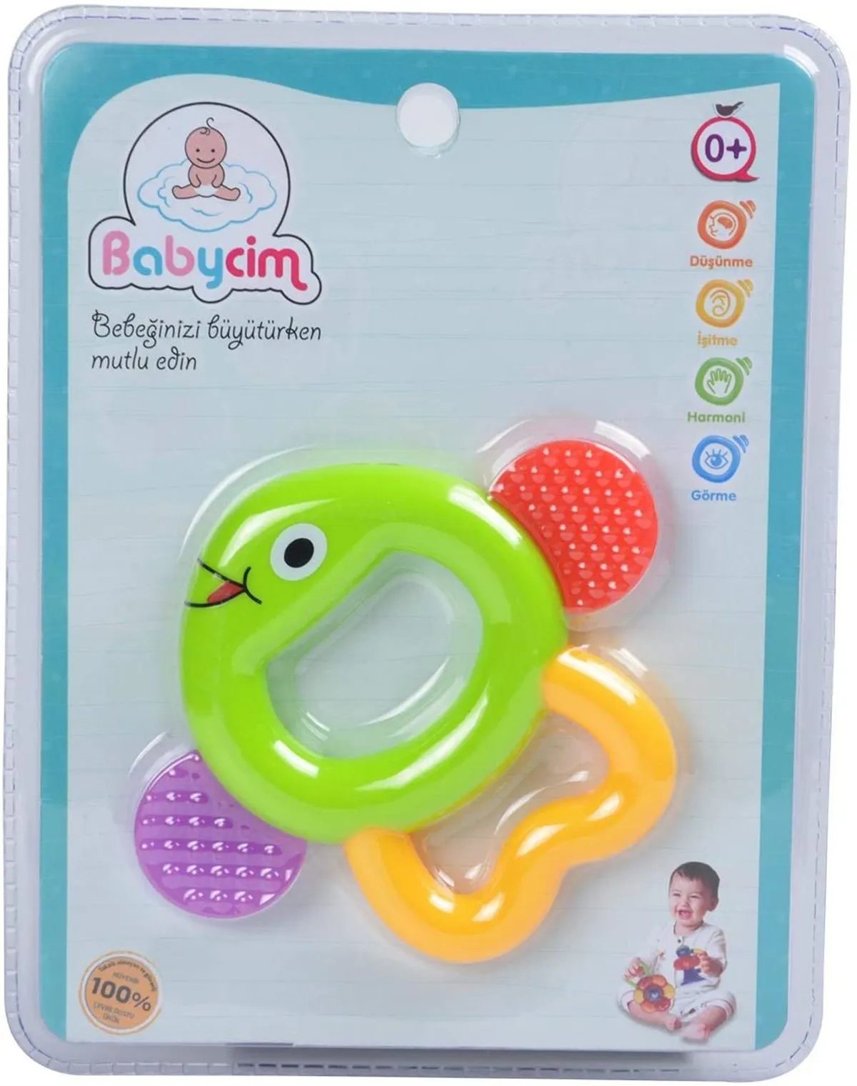 

Jaju Baby, Fish Rattle Teething Toy, Colorful Baby Toy