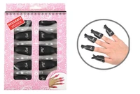 10pcs nail art plastic gel new nail polish remover soak off cap clip uv gel polish wrap tool for removal gel polish varnish