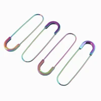 80mm rainbow safety pins diy sewing tools accessory large metal clasp pins for scarf blankets skirts knitted fabric crafts