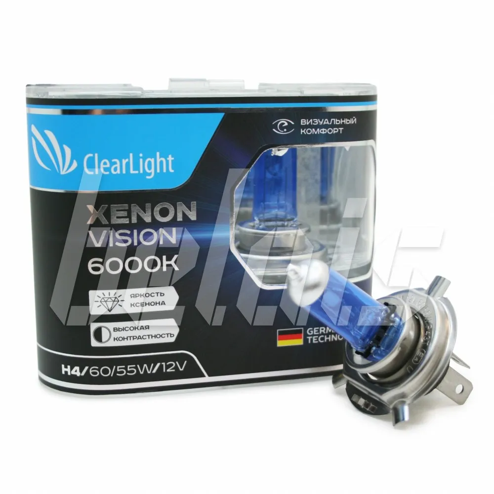 Лампы галогенные ClearLight H4 XenonVision (12V-60/55W) #MLH4XV | Автомобили и мотоциклы