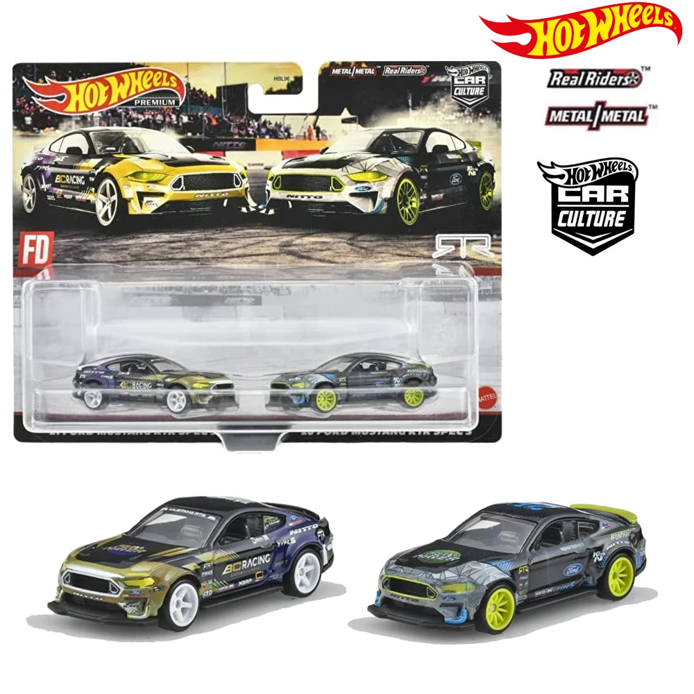 

Hot Wheels Premium 2 Pack Ford Mustang RTR SPEC 5 Series игрушка для детей подарок для детей мальчика для автомобиля оригинальный Металл для коллекционеров